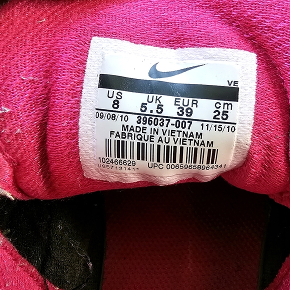 NIKE AIR Aivord 8 Shoes Pink Gray Chartreuse size 8 - Picture 9 of 9